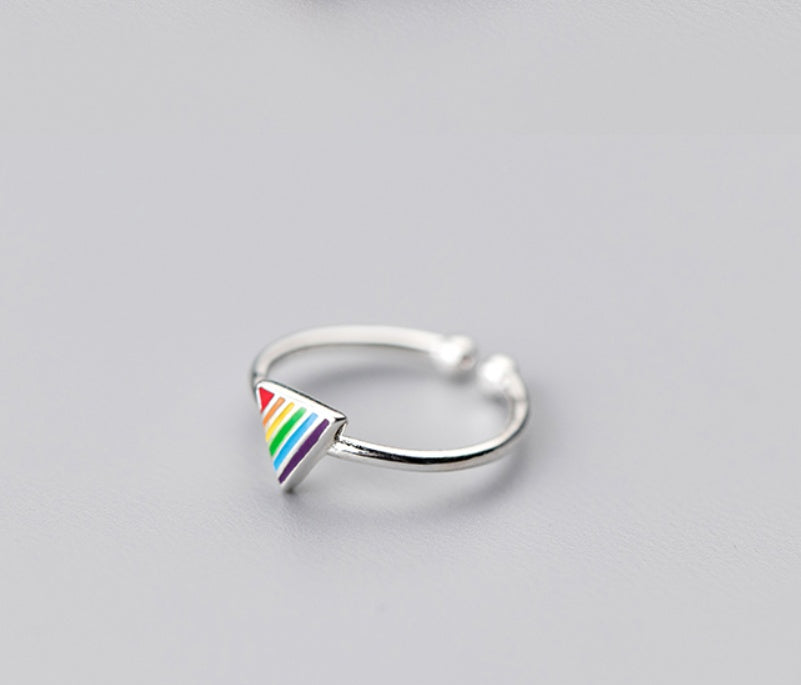 Justerbar Ring Regnbågsfärger