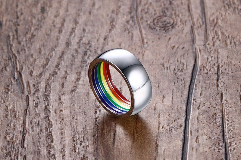 Diskret Ring i Rostfritt Stål 🏳️🌈