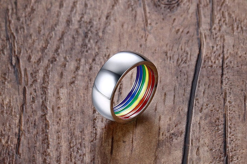 Diskret Ring i Rostfritt Stål 🏳️🌈
