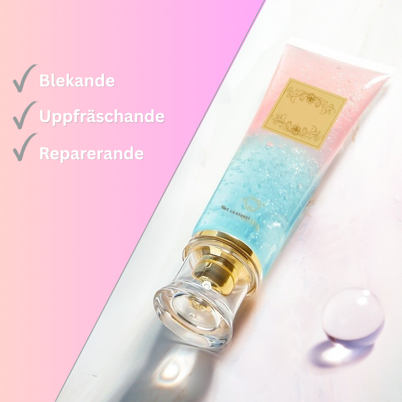 Blekande tandkräm reparerande