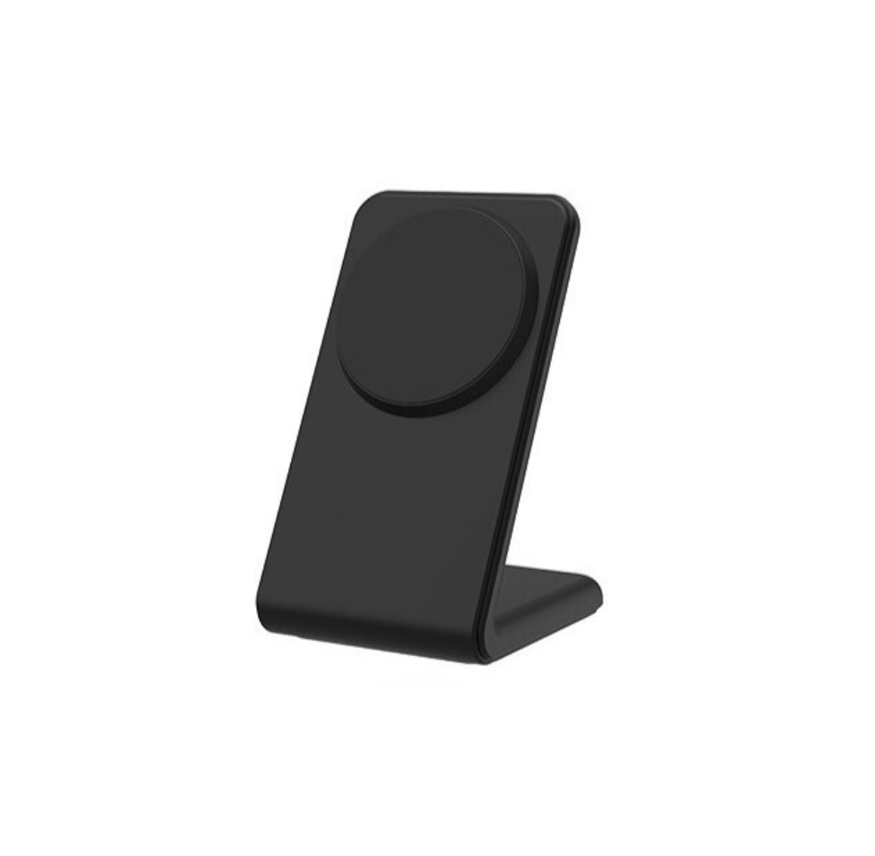 Trådlös magnetisk laddare och mobilställ i ett 