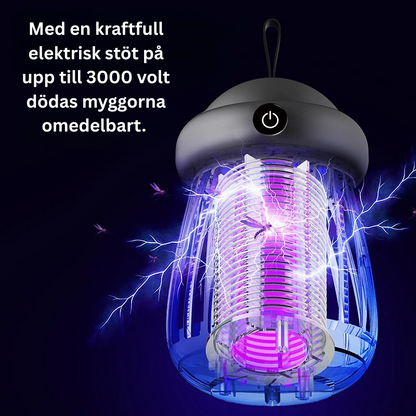 Myggfälla med UV-ljus och koldioxid