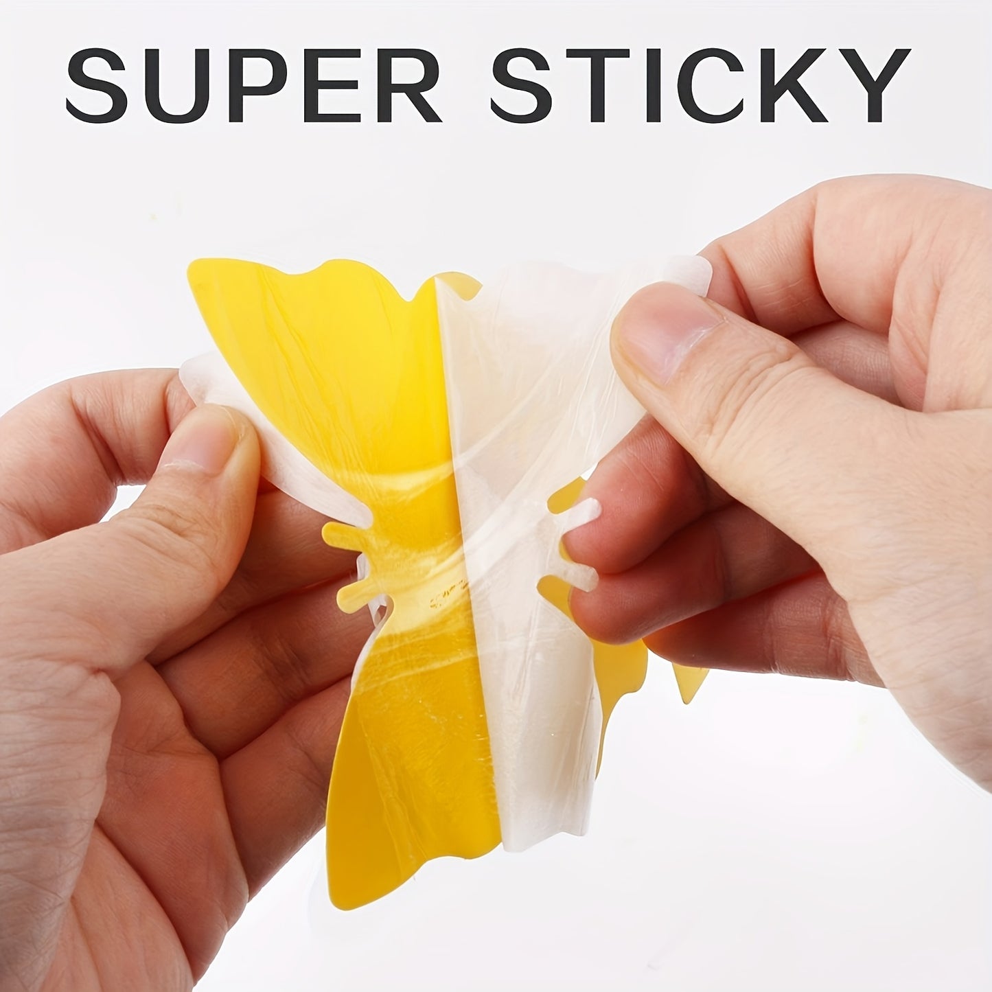 10/20/30pcs Yellow Sticky Bug Traps - Non-Toxic Adhesive Fruit Fly &amp; Gnat Catchers, Disposable Plastic Insect Traps for Kitchen, Bathroom, Home Pest Control (No Electricity Needed), Home Insect Solution | Practical Pest Contr
