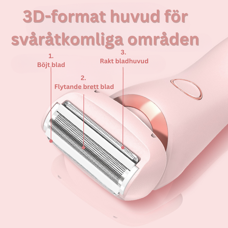 2-i-1 Epilator och trimmer USB uppladdningsbar