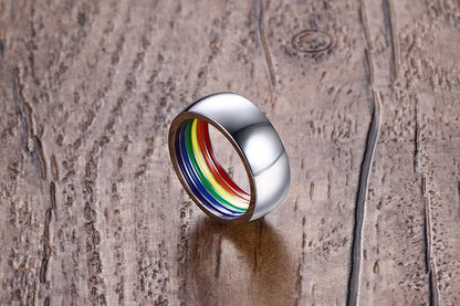 Diskret Ring i Rostfritt Stål 🏳️‍🌈