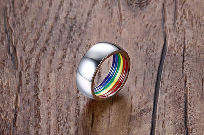 Diskret Ring i Rostfritt Stål 🏳️‍🌈