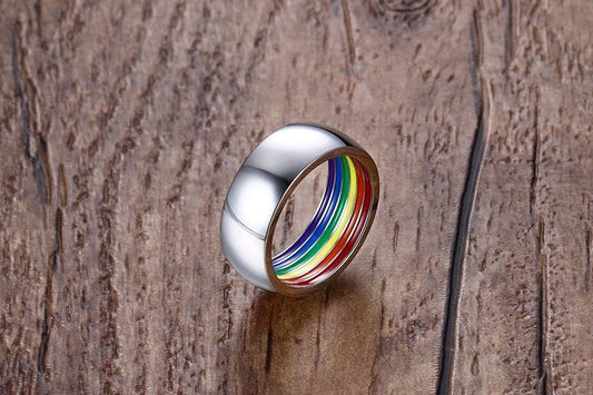 Diskret Ring i Rostfritt Stål 🏳️‍🌈