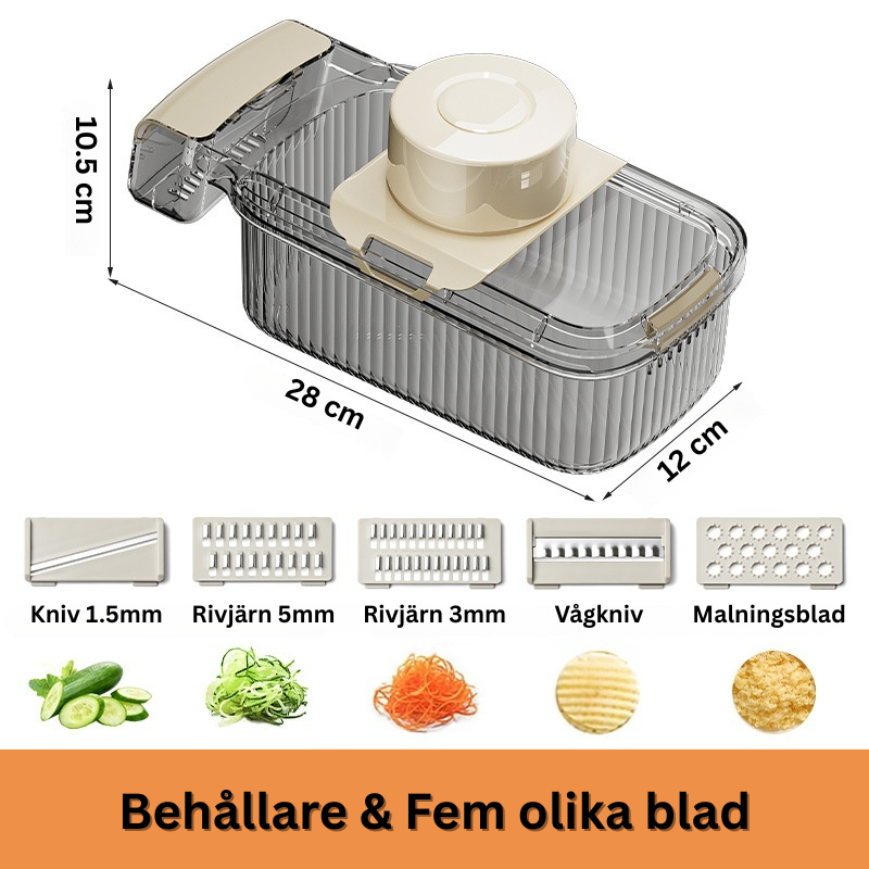 Vegetable Cutter Set - Slice Grate Rinse Store 