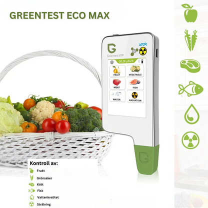 GreenTest | Nitratmätare för livsmedel Vattenkvalitet och Strålning