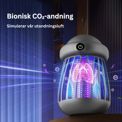 Myggfälla med UV-ljus och koldioxid