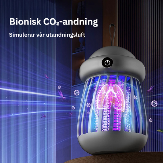 Myggfälla med UV-ljus och koldioxid