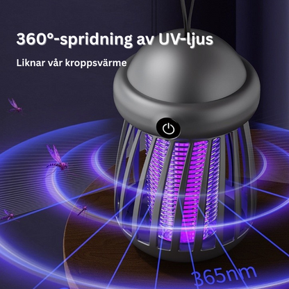 Myggfälla med UV-ljus och koldioxid