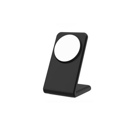 Trådlös magnetisk laddare och mobilställ i ett 