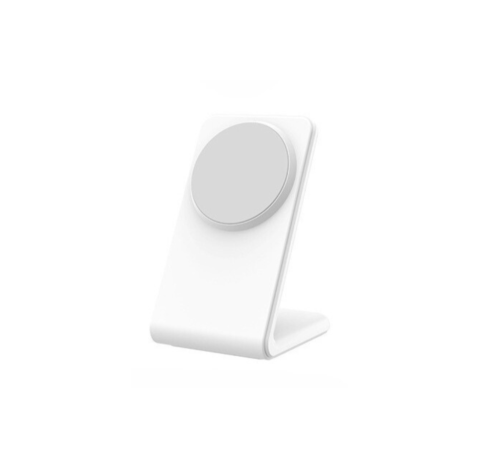 Trådlös magnetisk laddare och mobilställ i ett 