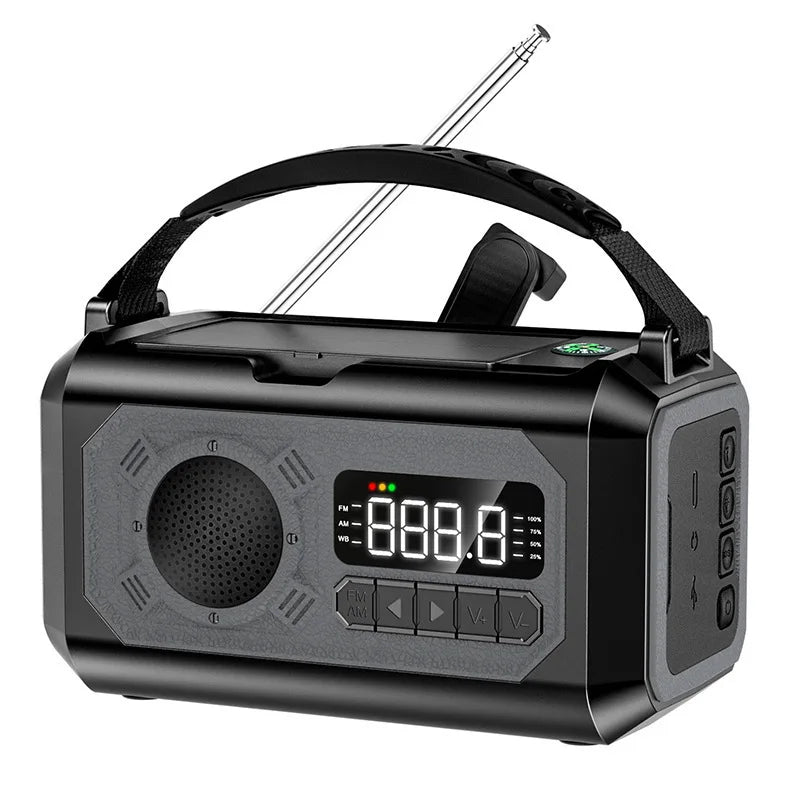 Nödradio 3-i-1 med Powerbank & Ficklampa – Krisberedskap vid Strömavbrott