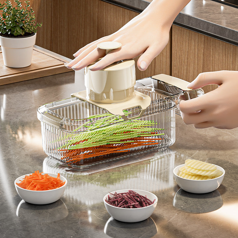 Vegetable Cutter Set - Slice Grate Rinse Store 