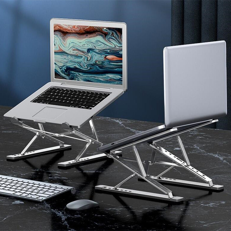 Höj- och sänkbart laptopställ i två led